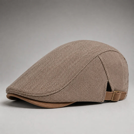 Windsor Herringbone Driving Cap