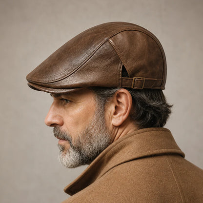 Hawthorne Leather Driving Cap