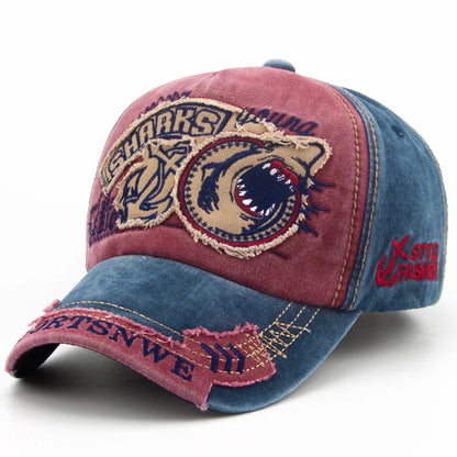 Shark baseball caps snapback adjustable