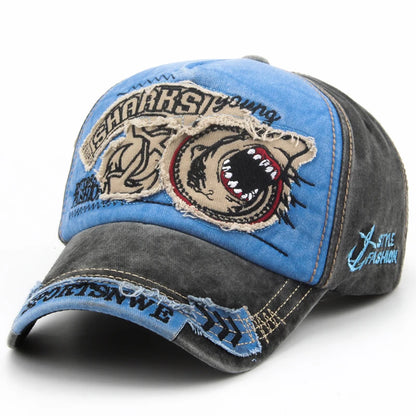 Shark baseball caps snapback adjustable