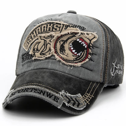 Shark baseball caps snapback adjustable