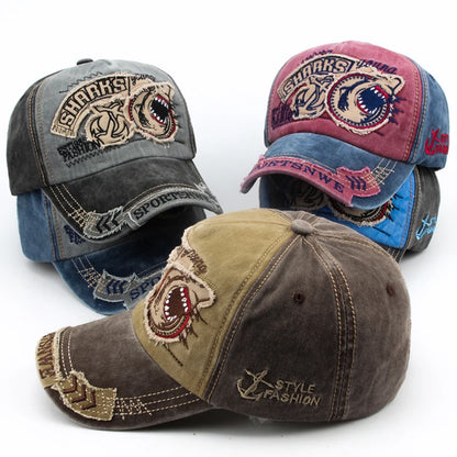 Shark baseball caps snapback adjustable