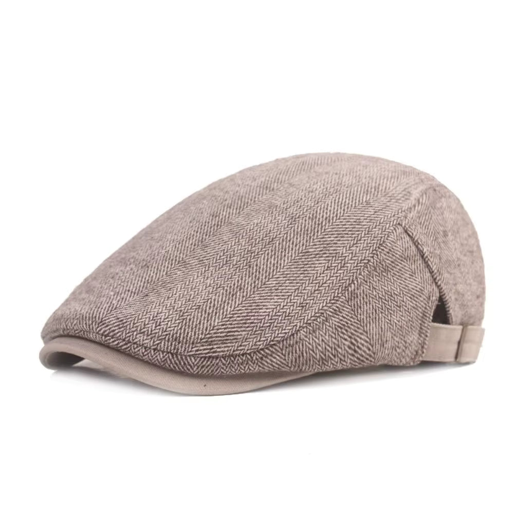 Windsor Herringbone Driving Cap