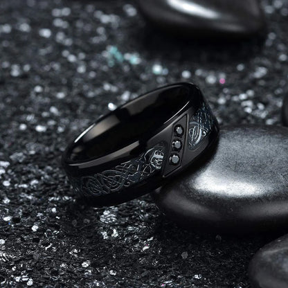 Celtic Dragon rings