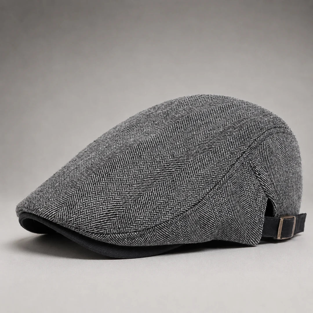 Windsor Herringbone Driving Cap