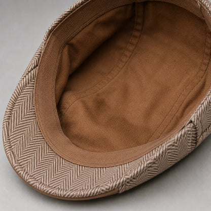 Windsor Herringbone Driving Cap