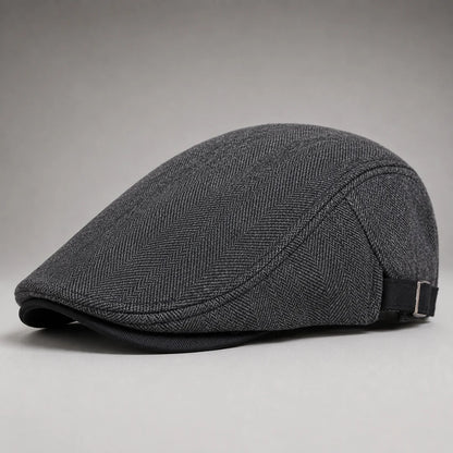 Windsor Herringbone Driving Cap