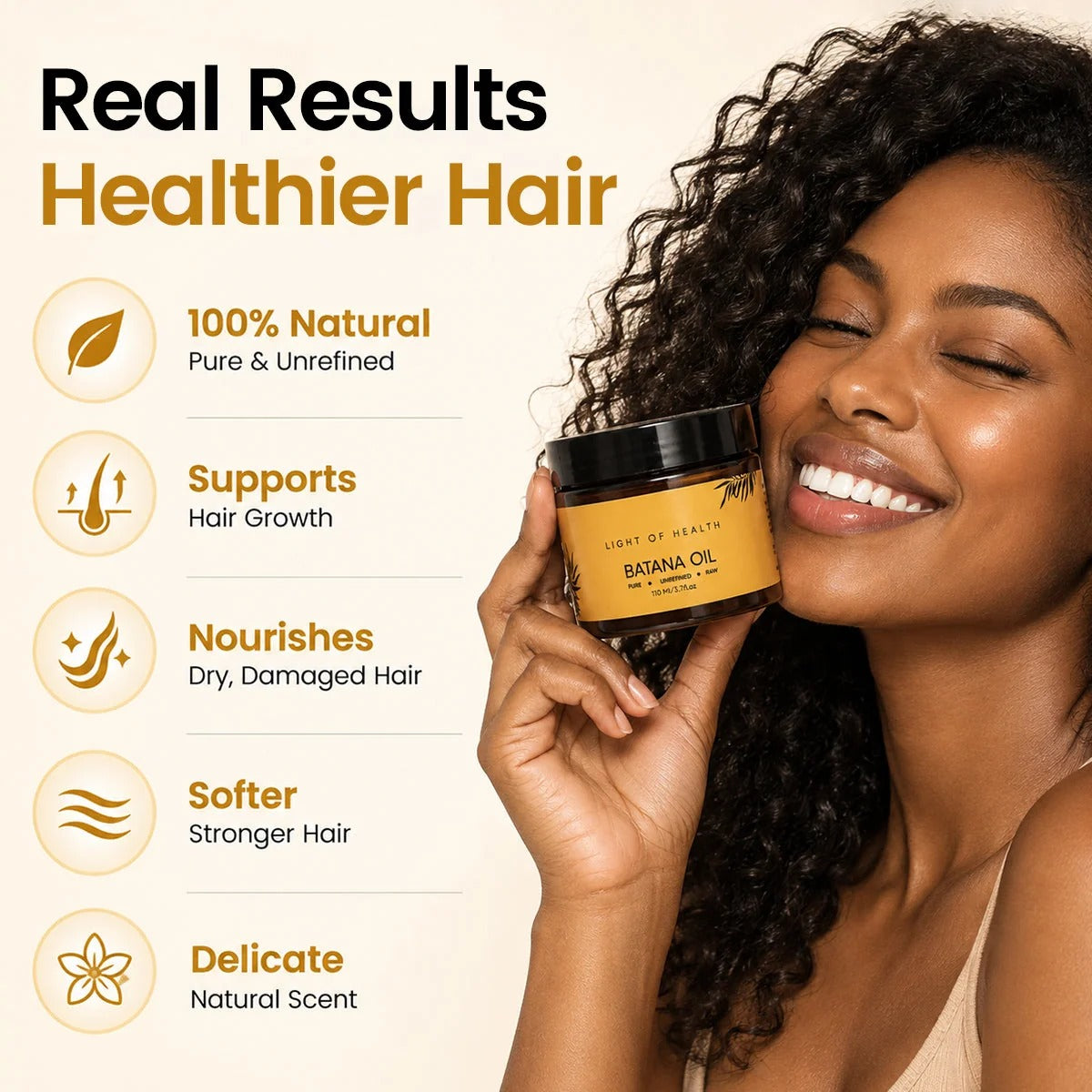Pure Handmade Batana Oil – Authentic Scalp Care & Deep Hair Nutrition