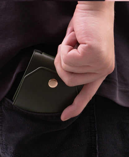 Handcrafted Slim Leather Wallet – Minimalist Cash Wrap