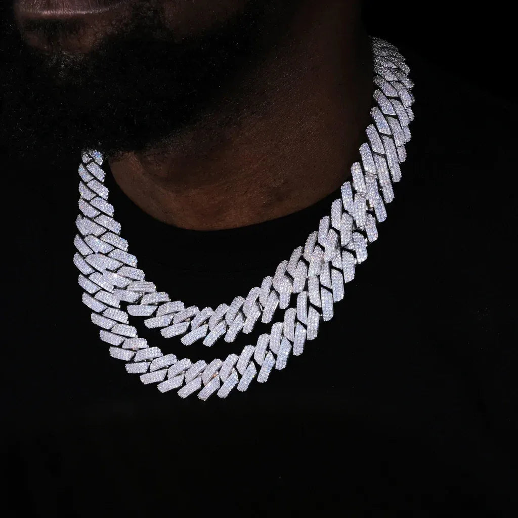 FREE 14MM ICED PRONG CUBAN CHAIN