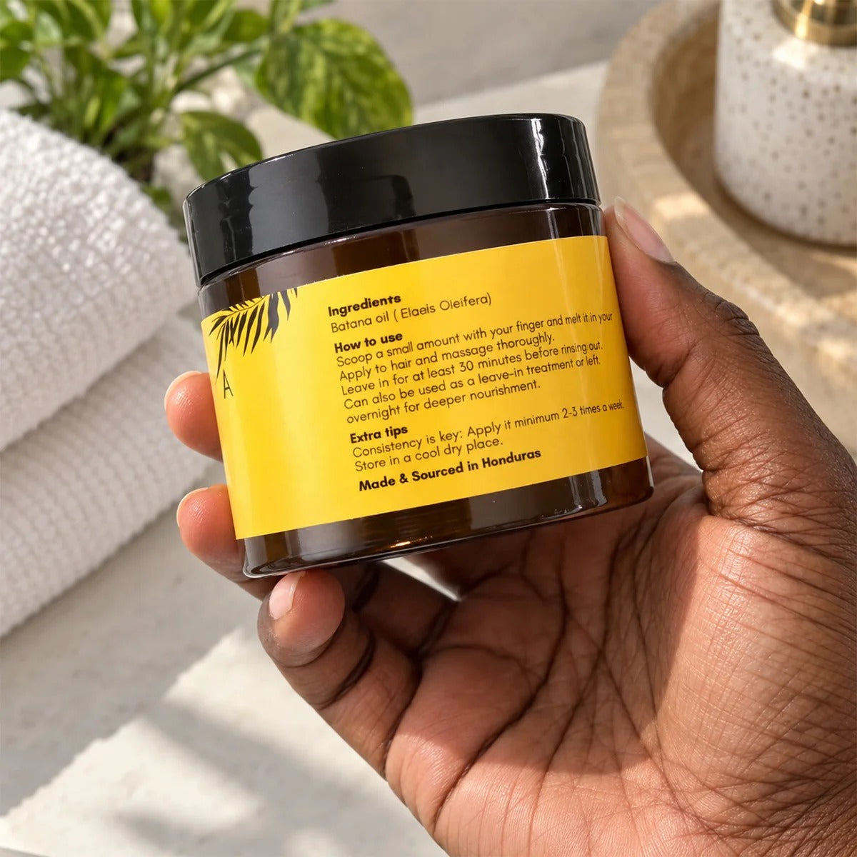 Pure Handmade Batana Oil – Authentic Scalp Care & Deep Hair Nutrition