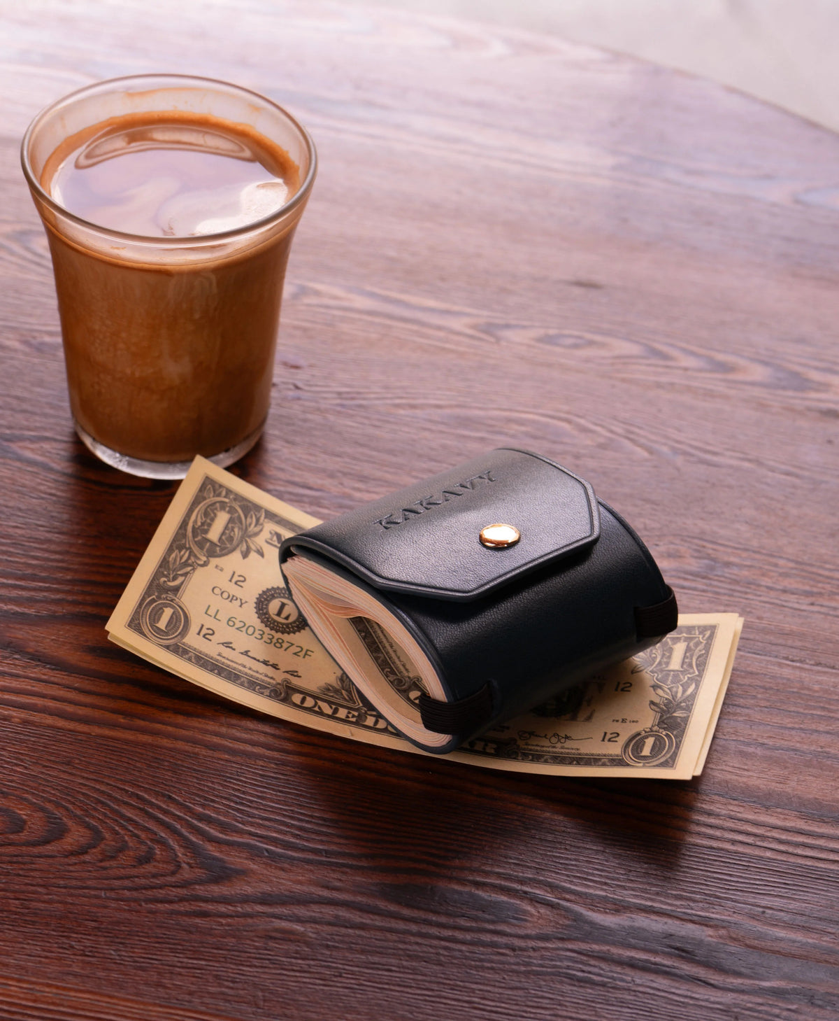 Handcrafted Slim Leather Wallet – Minimalist Cash Wrap