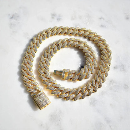 FREE 14MM ICED PRONG CUBAN CHAIN