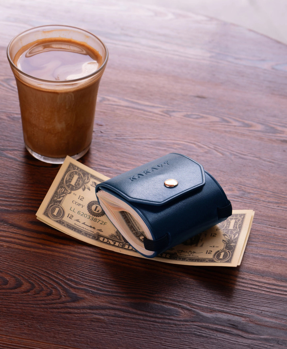Handcrafted Slim Leather Wallet – Minimalist Cash Wrap