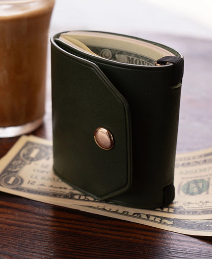Handcrafted Slim Leather Wallet – Minimalist Cash Wrap