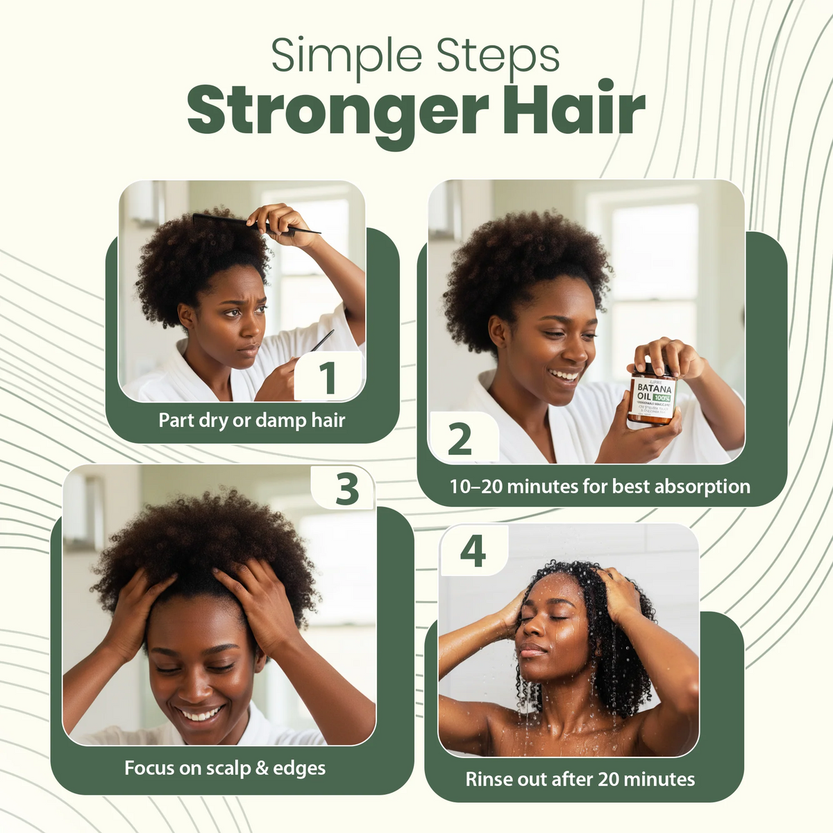 Pure Handmade Batana Oil – Authentic Scalp Care & Deep Hair Nutrition