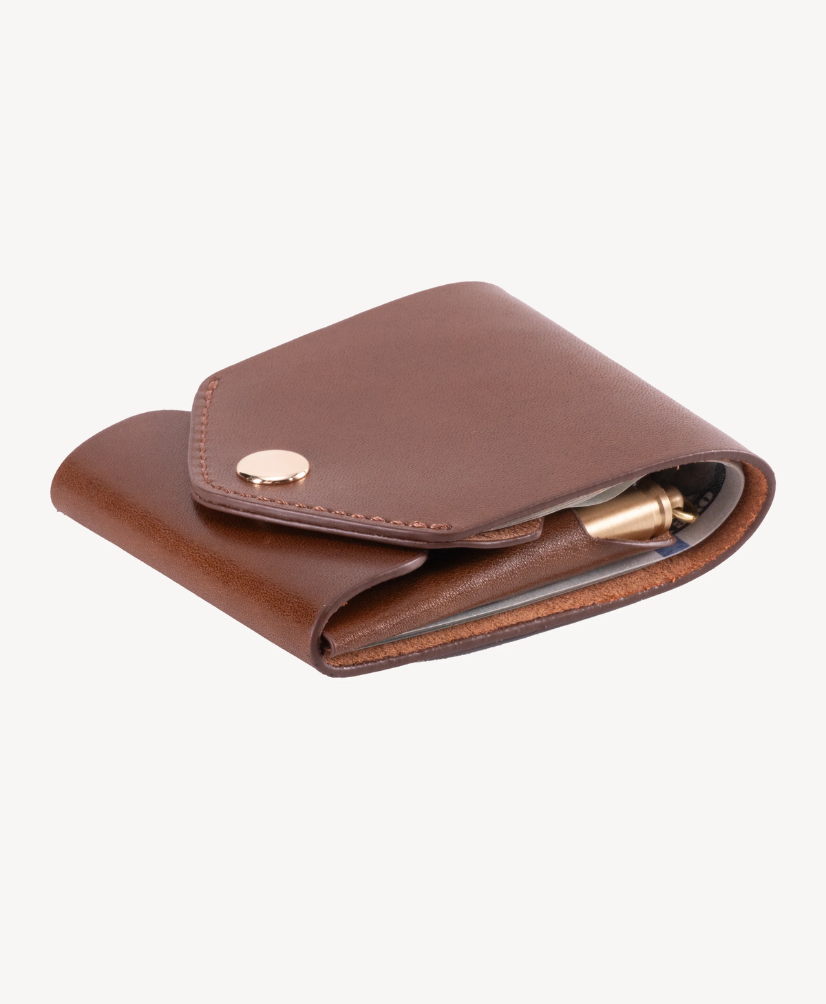 Handcrafted Slim Leather Wallet – Minimalist Cash Wrap