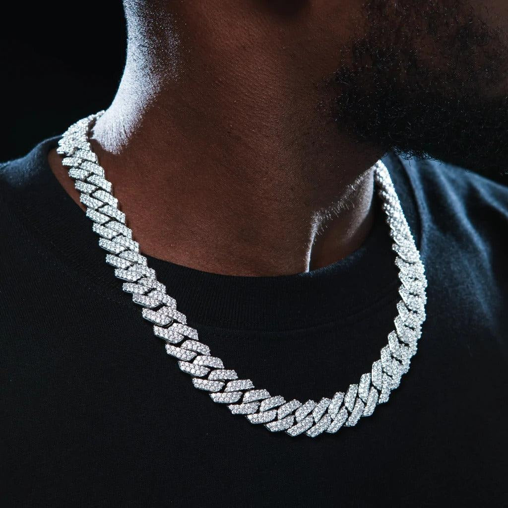 FREE 14MM ICED PRONG CUBAN CHAIN
